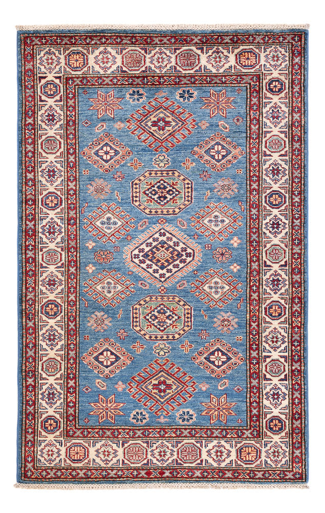Alfombra Ziegler - Kazak - 155 x 99 cm - azul
