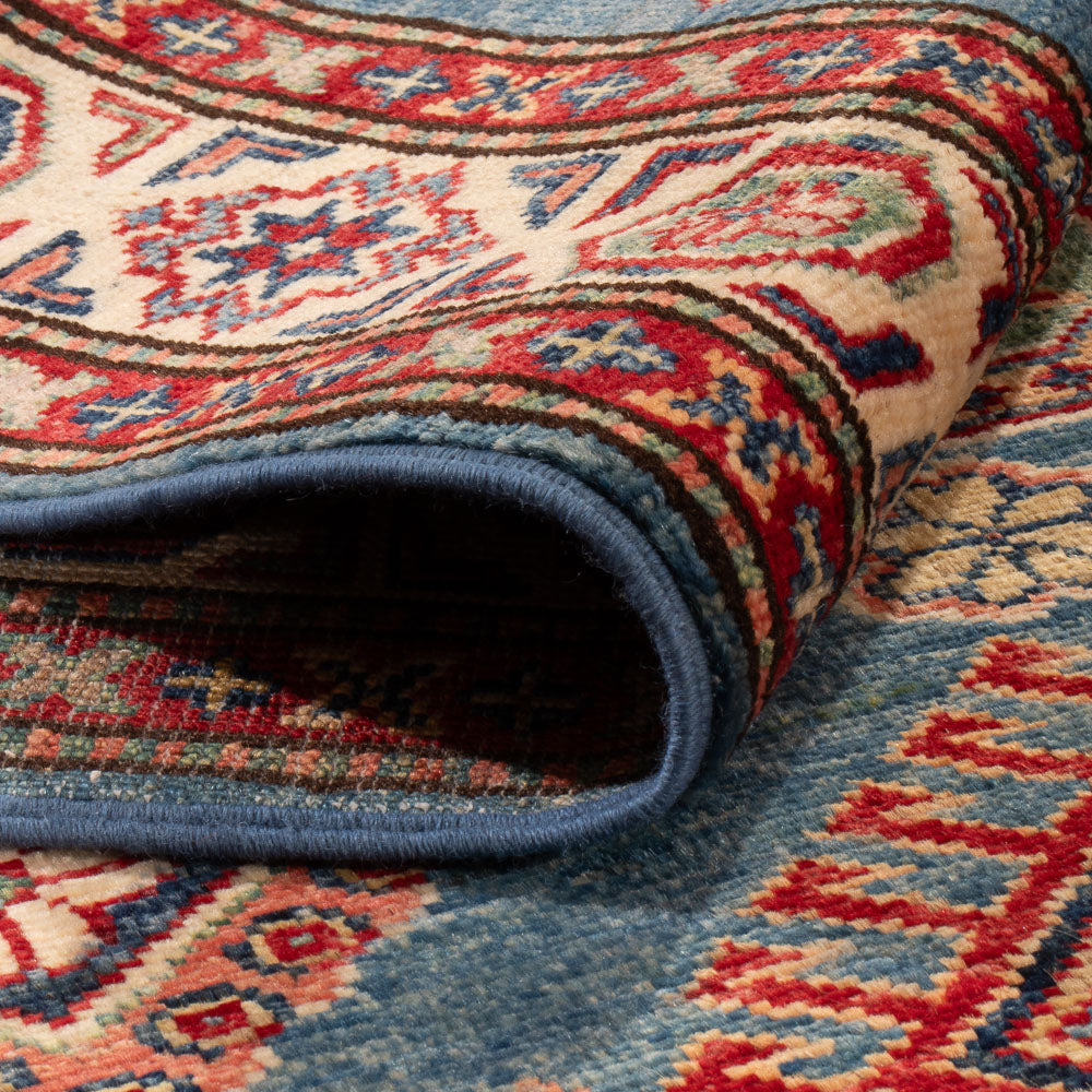 Alfombra Ziegler - Kazak - 157 x 101 cm - azul