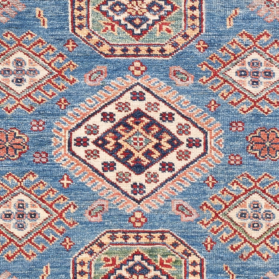 Alfombra Ziegler - Kazak - 154 x 101 cm - azul