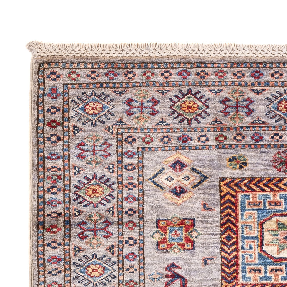 Alfombra Ziegler - Kazak - 151 x 95 cm - gris claro