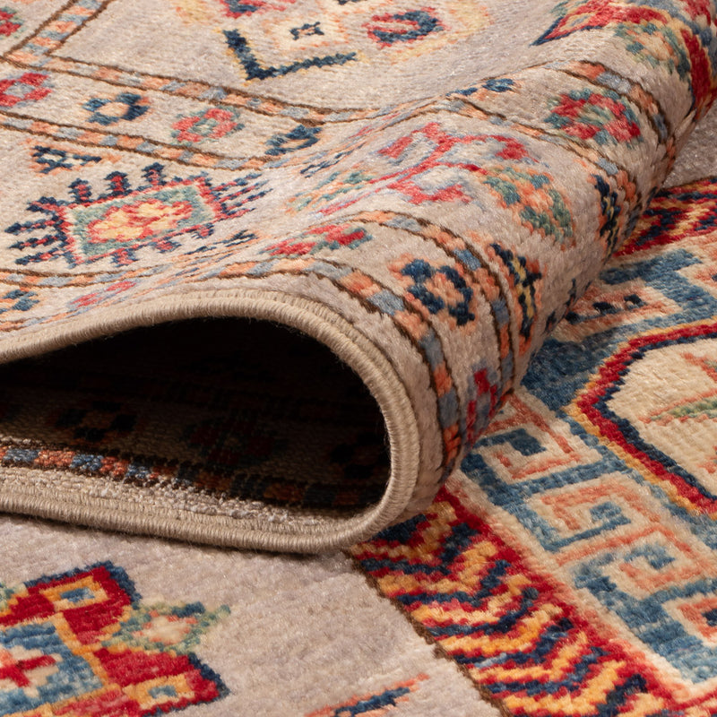 Alfombra Ziegler - Kazak - 151 x 95 cm - gris claro