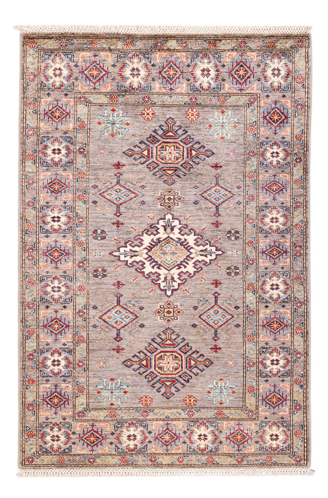 Alfombra Ziegler - Kazak - 150 x 97 cm - gris claro