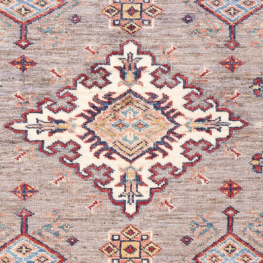 Alfombra Ziegler - Kazak - 150 x 97 cm - gris claro