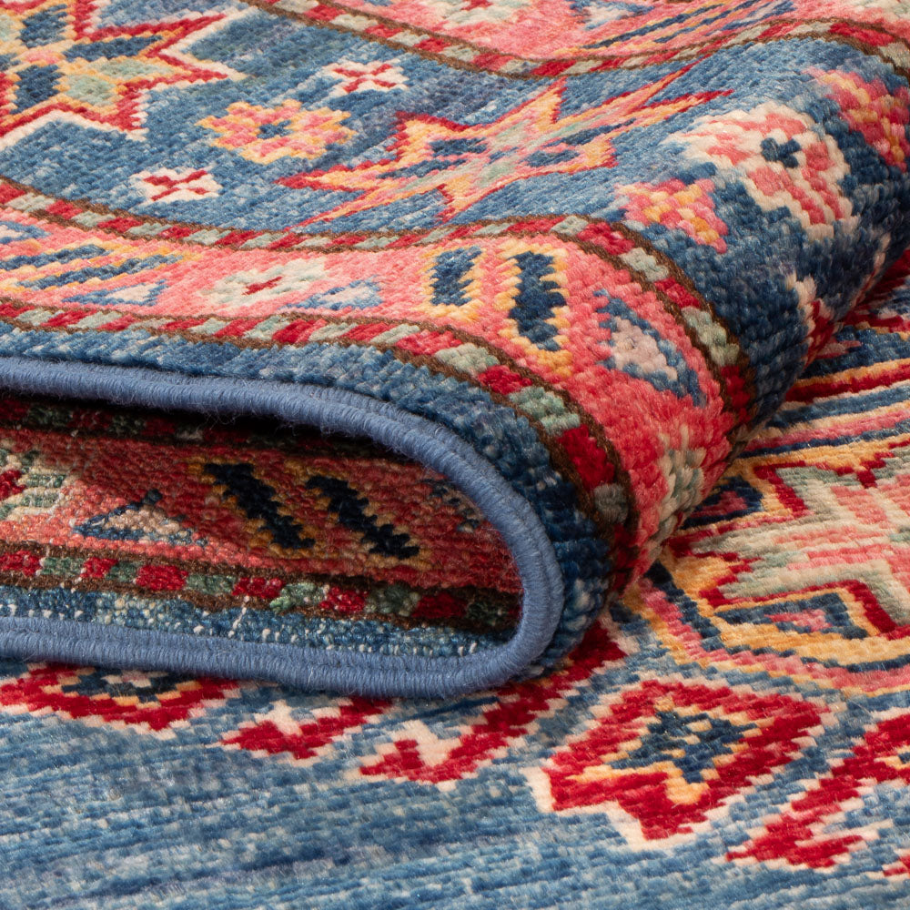 Alfombra Ziegler - Kazak - 155 x 101 cm - azul