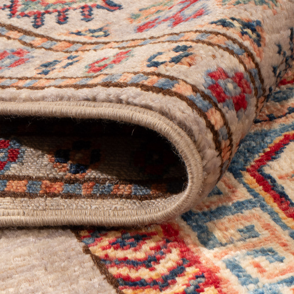 Alfombra Ziegler - Kazak - 152 x 101 cm - azul claro