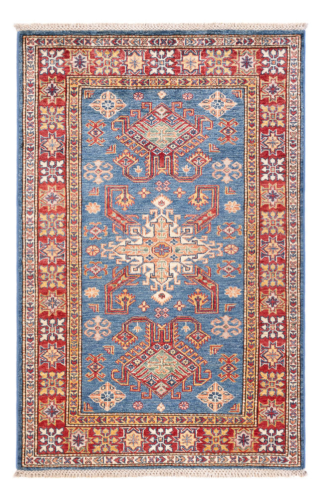 Alfombra Ziegler - Kazak - 154 x 99 cm - azul
