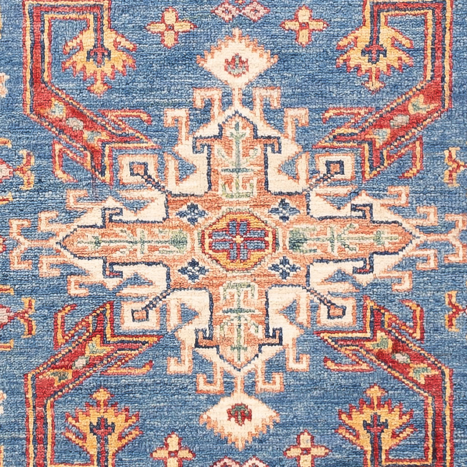 Alfombra Ziegler - Kazak - 154 x 99 cm - azul