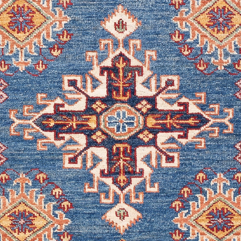 Alfombra Ziegler - Kazak - 158 x 97 cm - azul