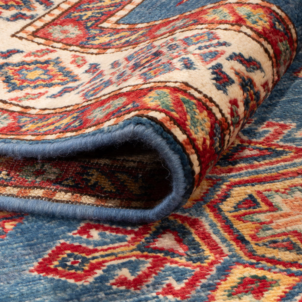 Alfombra Ziegler - Kazak - 152 x 96 cm - azul