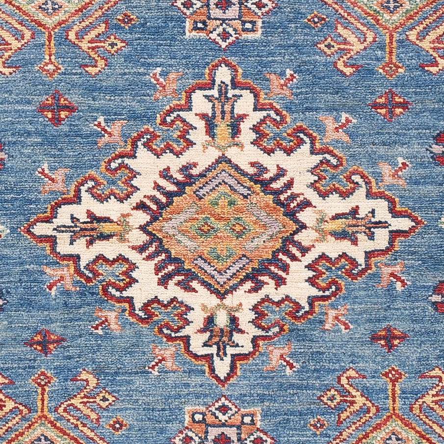 Alfombra Ziegler - Kazak - 150 x 95 cm - azul