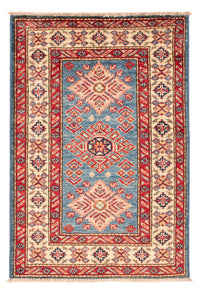 Alfombra Ziegler - Kazak - Real - 92 x 62 cm - azul claro