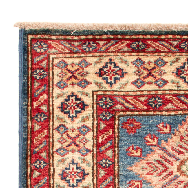 Alfombra Ziegler - Kazak - Real - 92 x 62 cm - azul claro