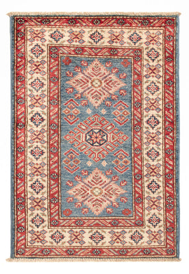 Alfombra Ziegler - Kazak - Real - 93 x 63 cm - azul claro