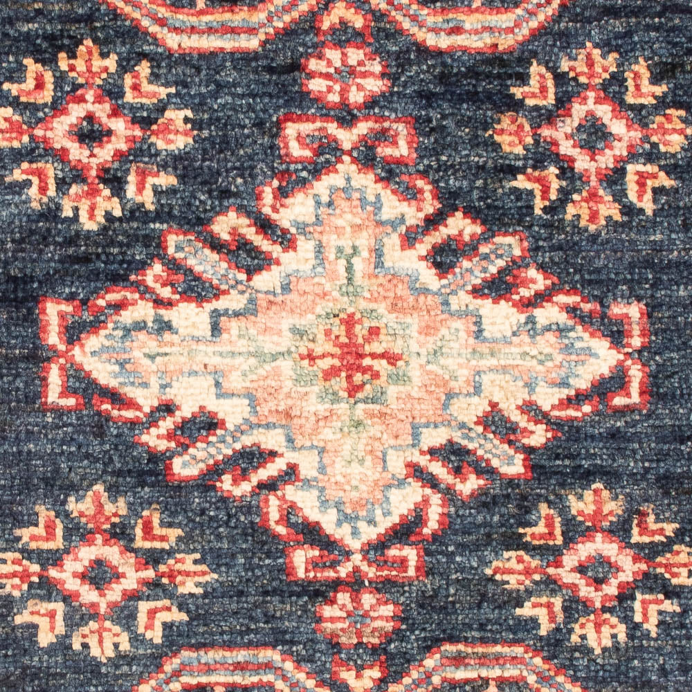 Alfombra Ziegler - Kazak - Real - 91 x 61 cm - azul petróleo