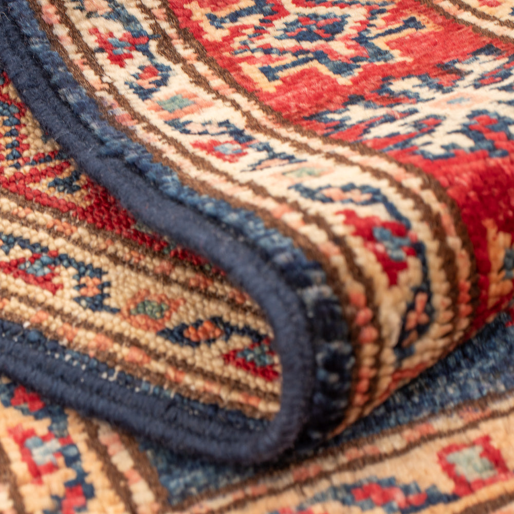 Alfombra Ziegler - Kazak - Real - 91 x 61 cm - azul petróleo