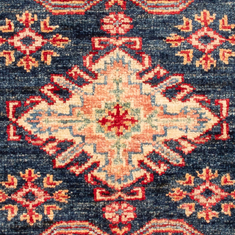 Alfombra Ziegler - Kazak - Real - 92 x 59 cm - azul petróleo