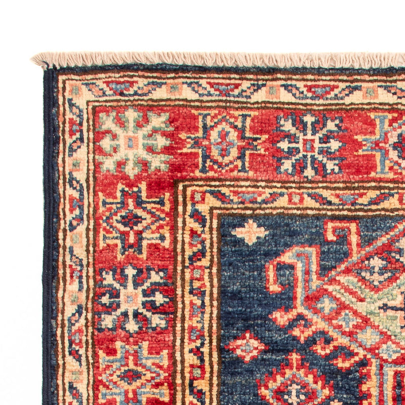 Alfombra Ziegler - Kazak - Real - 92 x 59 cm - azul petróleo