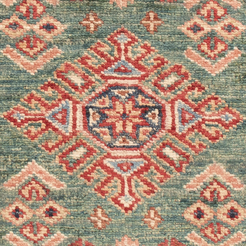 Alfombra Ziegler - Kazak - Real - 90 x 60 cm - verde