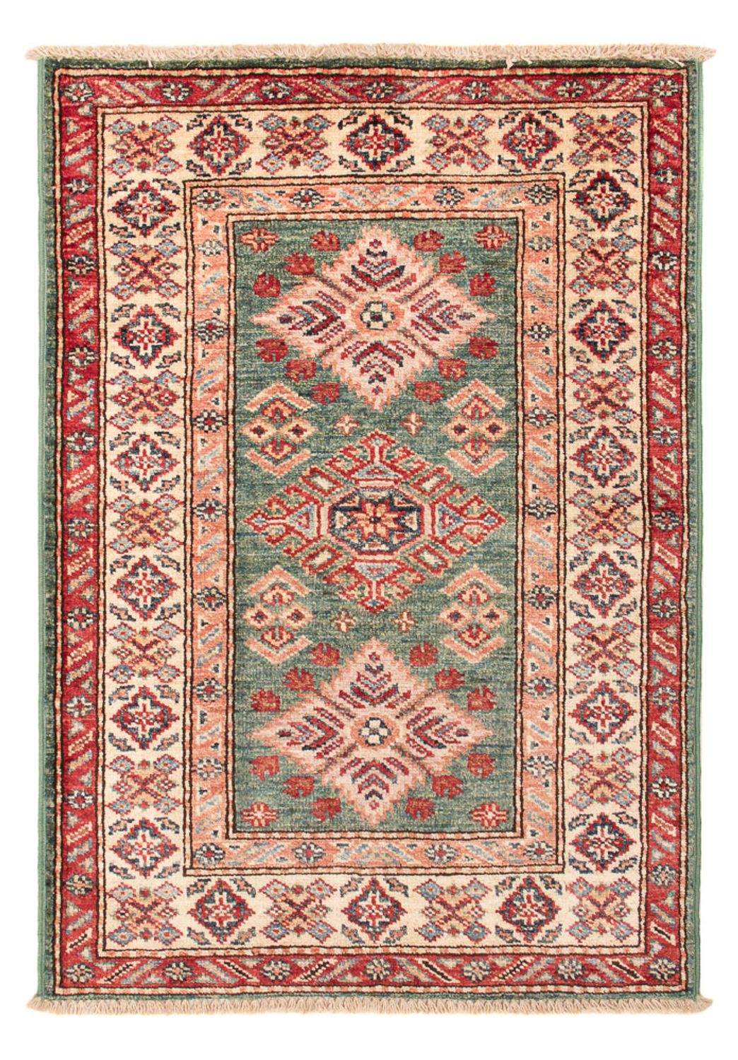 Alfombra Ziegler - Kazak - Real - 89 x 61 cm - verde
