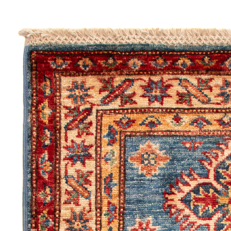 Alfombra Ziegler - Kazak - Real - 94 x 58 cm - azul