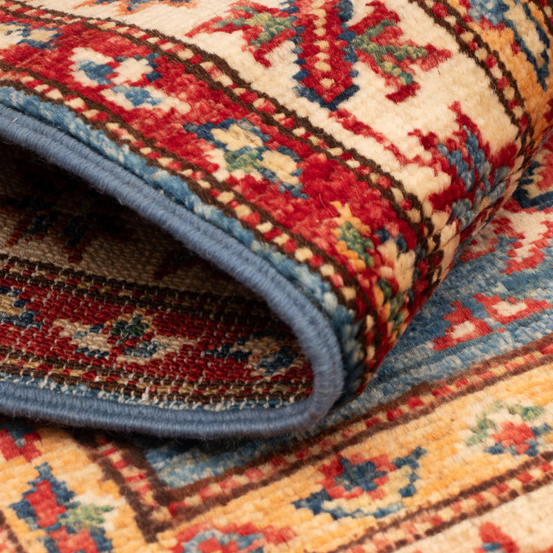 Alfombra Ziegler - Kazak - Real - 94 x 58 cm - azul