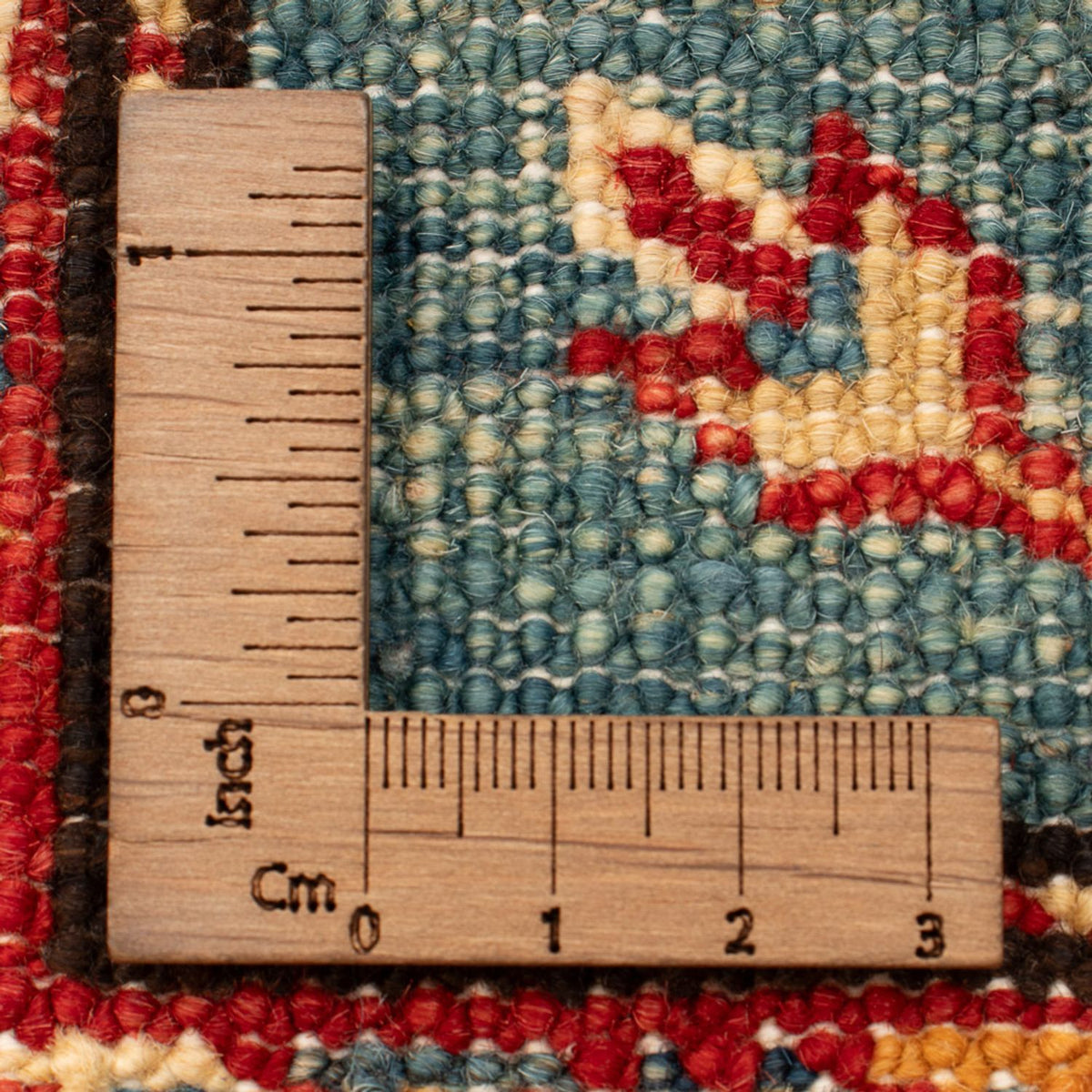 Alfombra Ziegler - Kazak - Real - 91 x 59 cm - verde claro