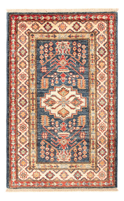 Alfombra Ziegler - Kazak - Real - 95 x 60 cm - azul petróleo