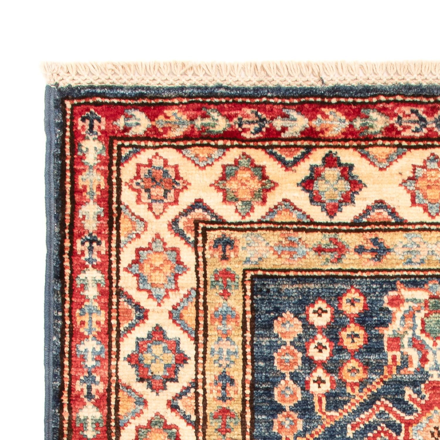 Alfombra Ziegler - Kazak - Real - 95 x 60 cm - azul petróleo