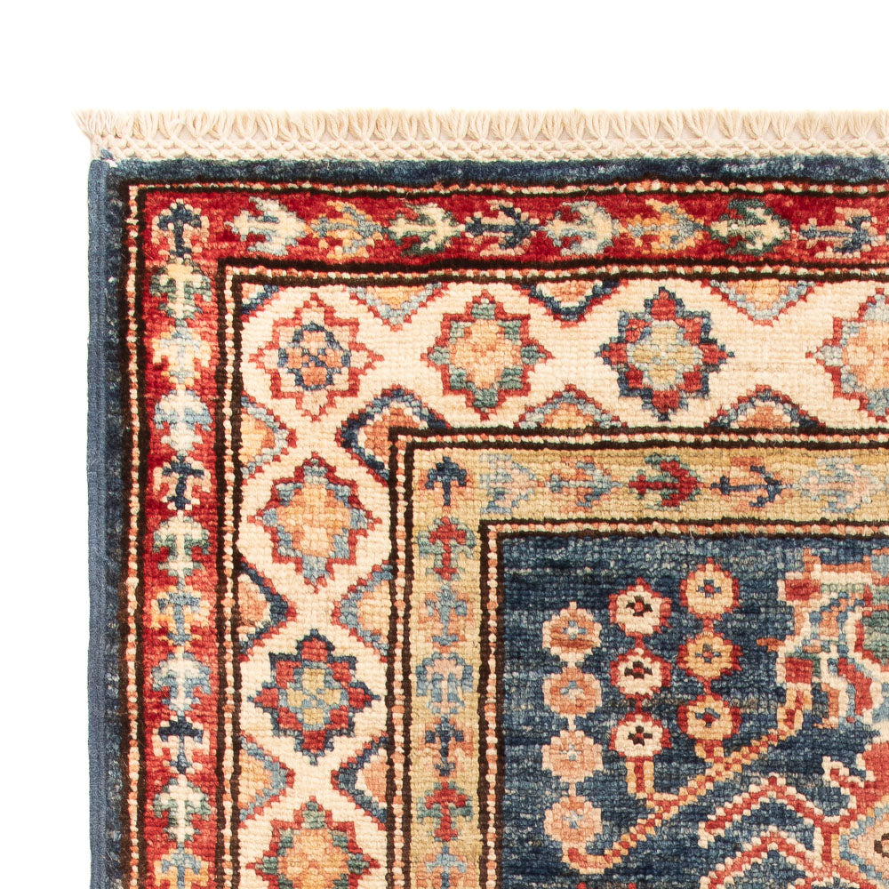 Alfombra Ziegler - Kazak - Real - 95 x 62 cm - azul petróleo