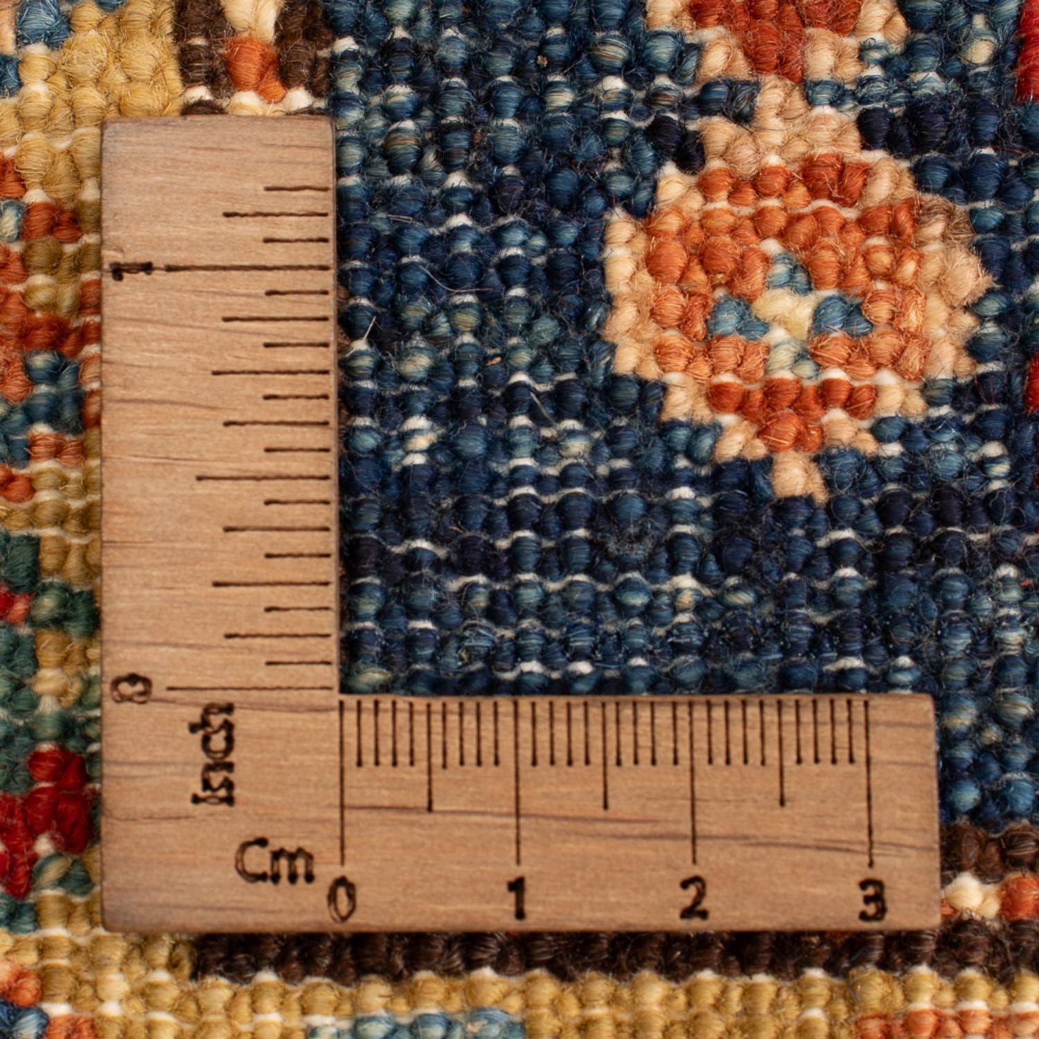 Alfombra Ziegler - Kazak - Real - 95 x 62 cm - azul petróleo