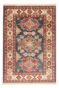 Alfombra Ziegler - Kazak - Real - 90 x 60 cm - azul petróleo