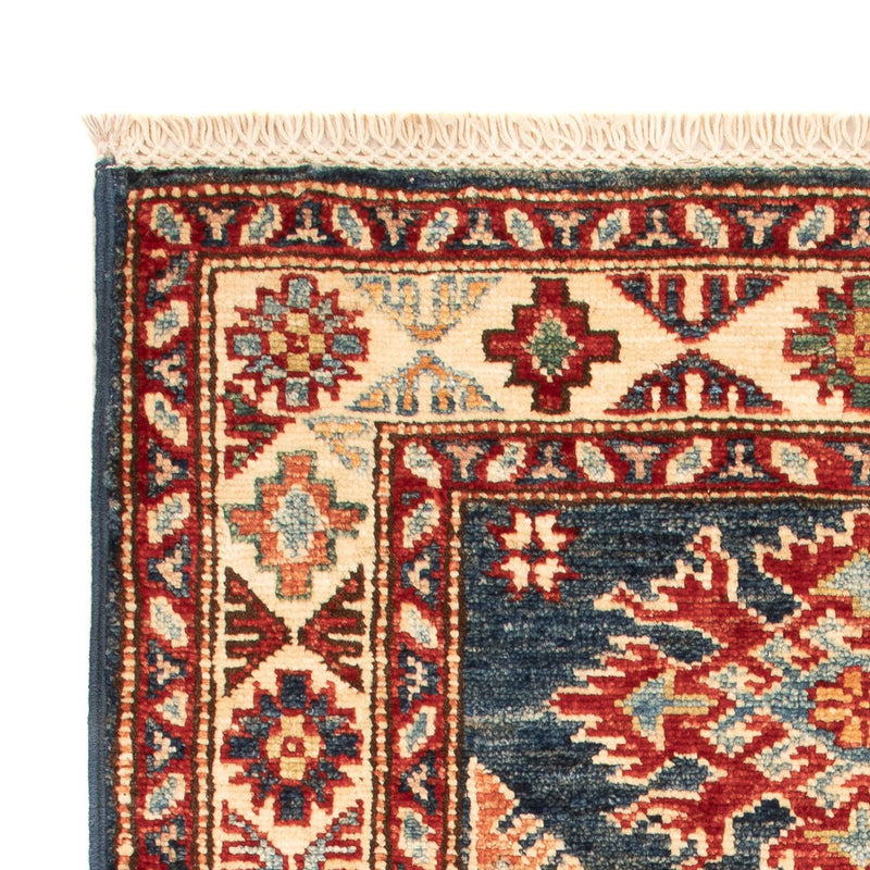 Alfombra Ziegler - Kazak - Real - 90 x 60 cm - azul petróleo