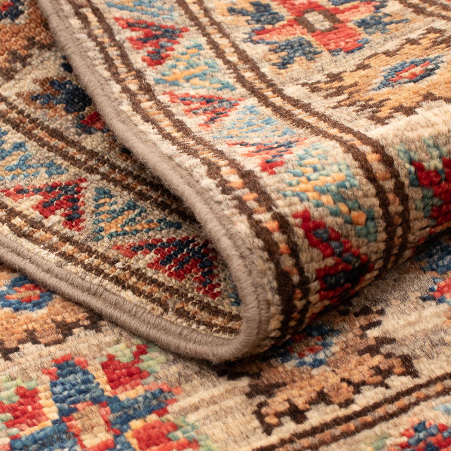 Alfombra Ziegler - Kazak - Real - 95 x 59 cm - arena