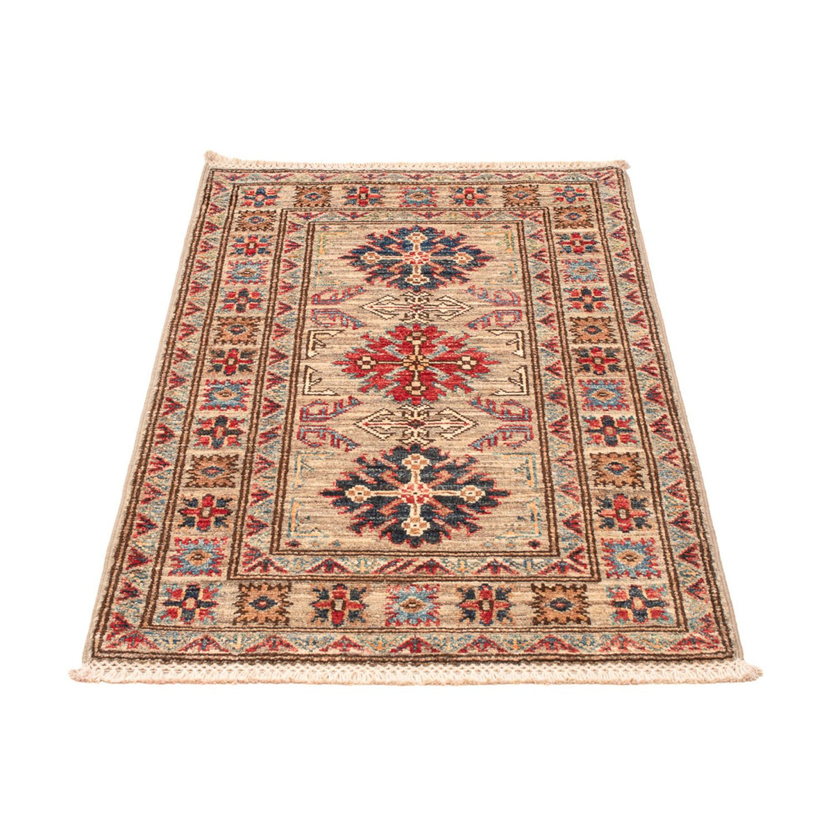 Alfombra Ziegler - Kazak - Real - 95 x 59 cm - arena