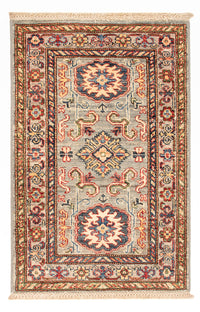 Alfombra Ziegler - Kazak - Real - 88 x 56 cm - verde claro