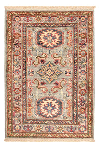 Alfombra Ziegler - Kazak - Real - 89 x 60 cm - verde claro