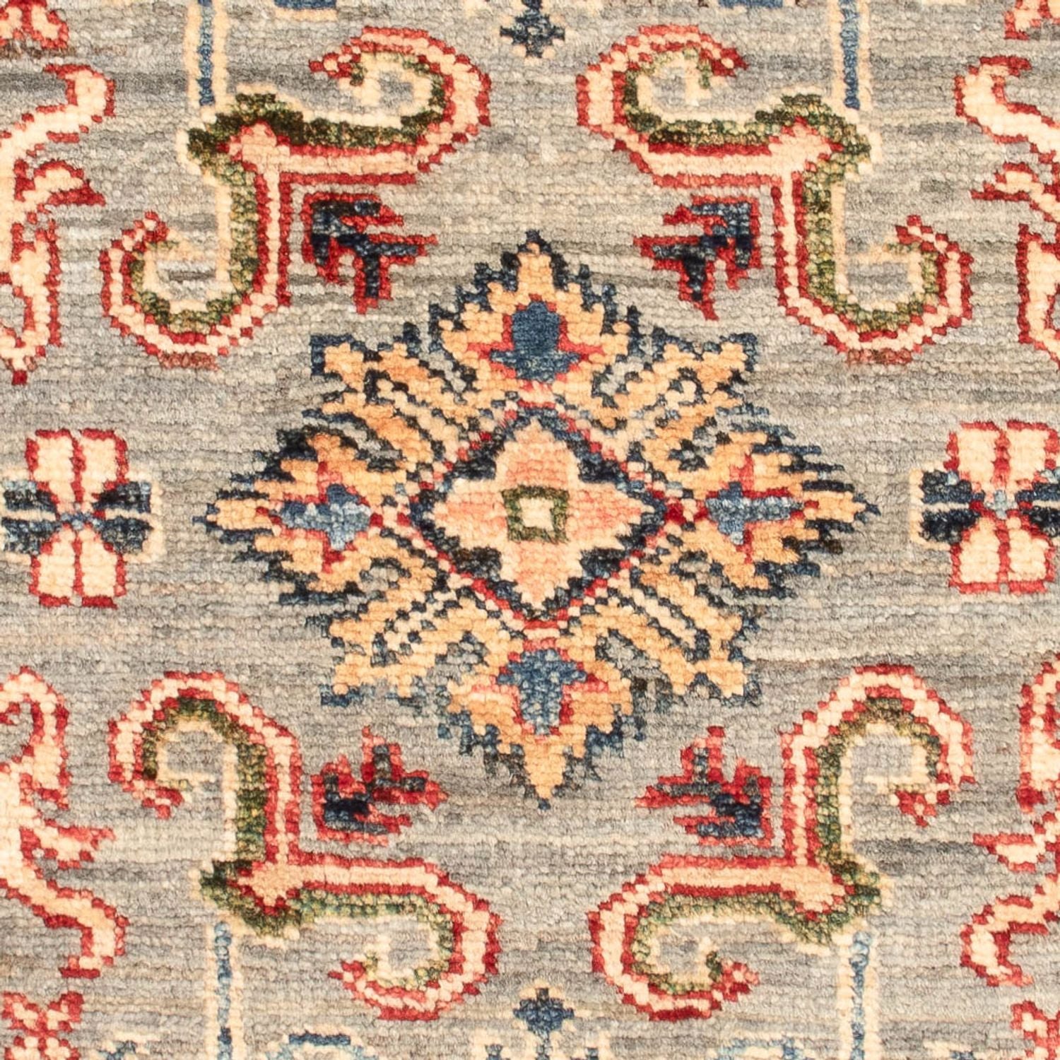 Alfombra Ziegler - Kazak - Real - 89 x 60 cm - verde claro