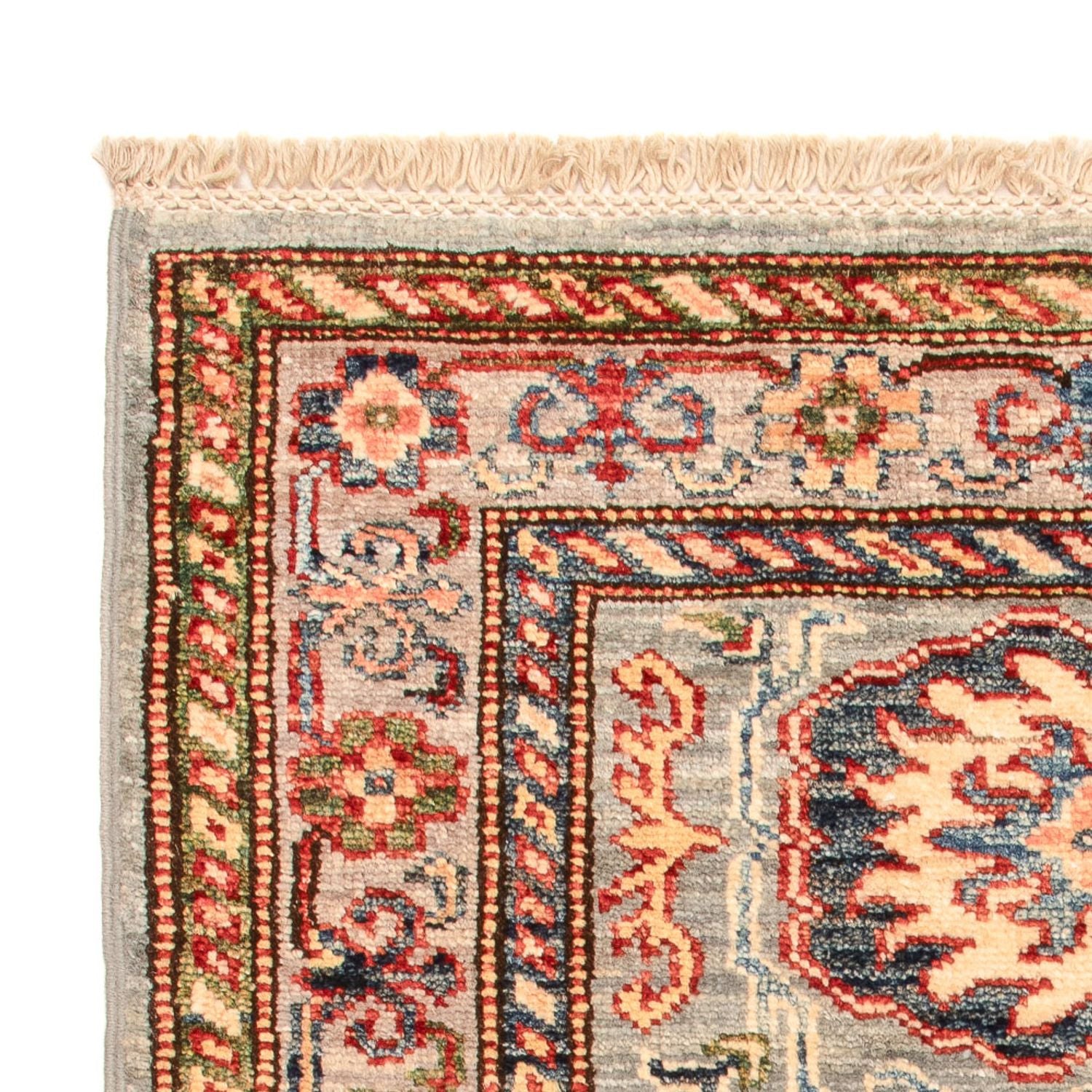 Alfombra Ziegler - Kazak - Real - 89 x 60 cm - verde claro