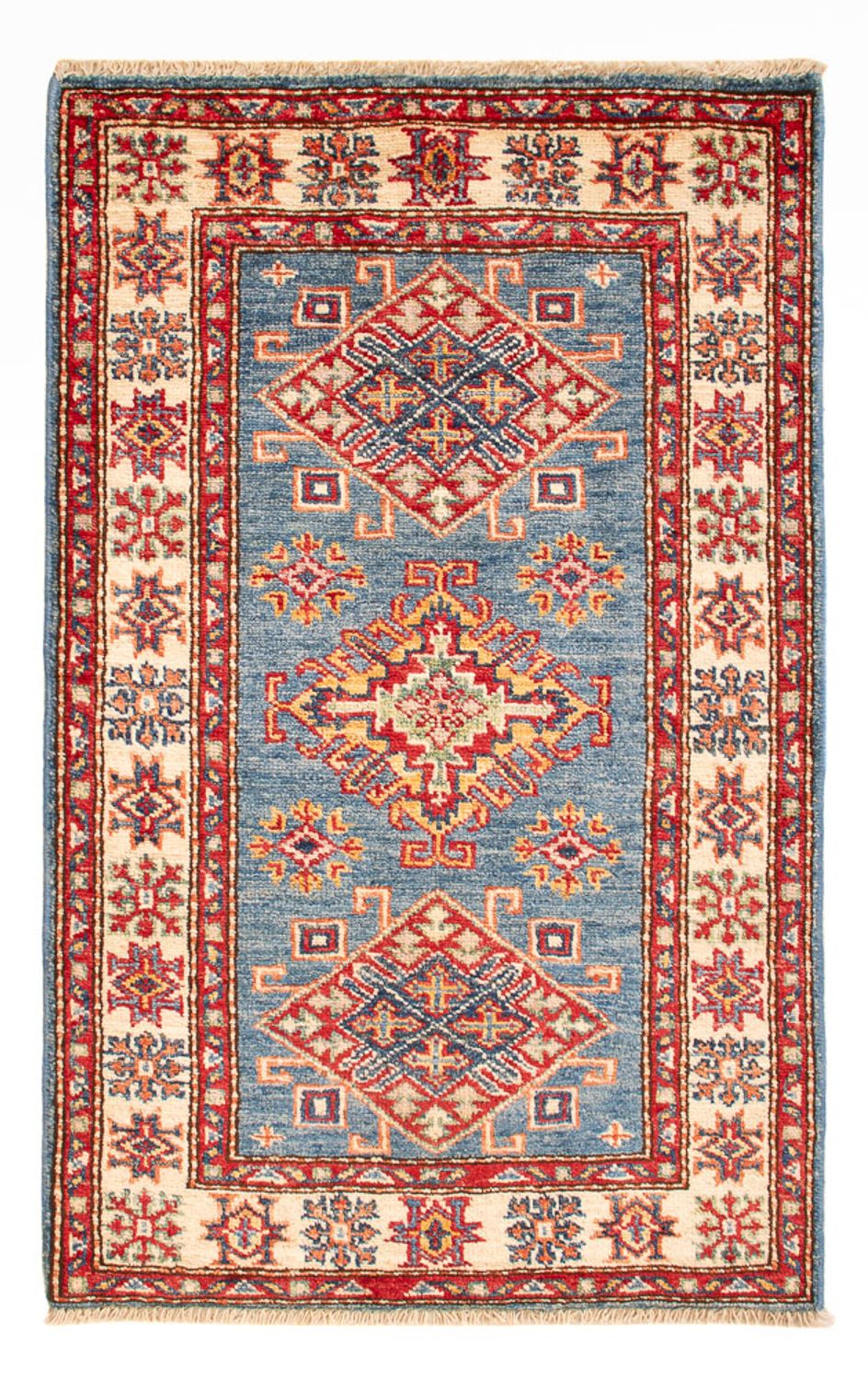 Alfombra Ziegler - Kazak - Real - 99 x 62 cm - azul