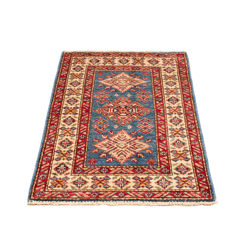 Alfombra Ziegler - Kazak - Real - 93 x 59 cm - azul