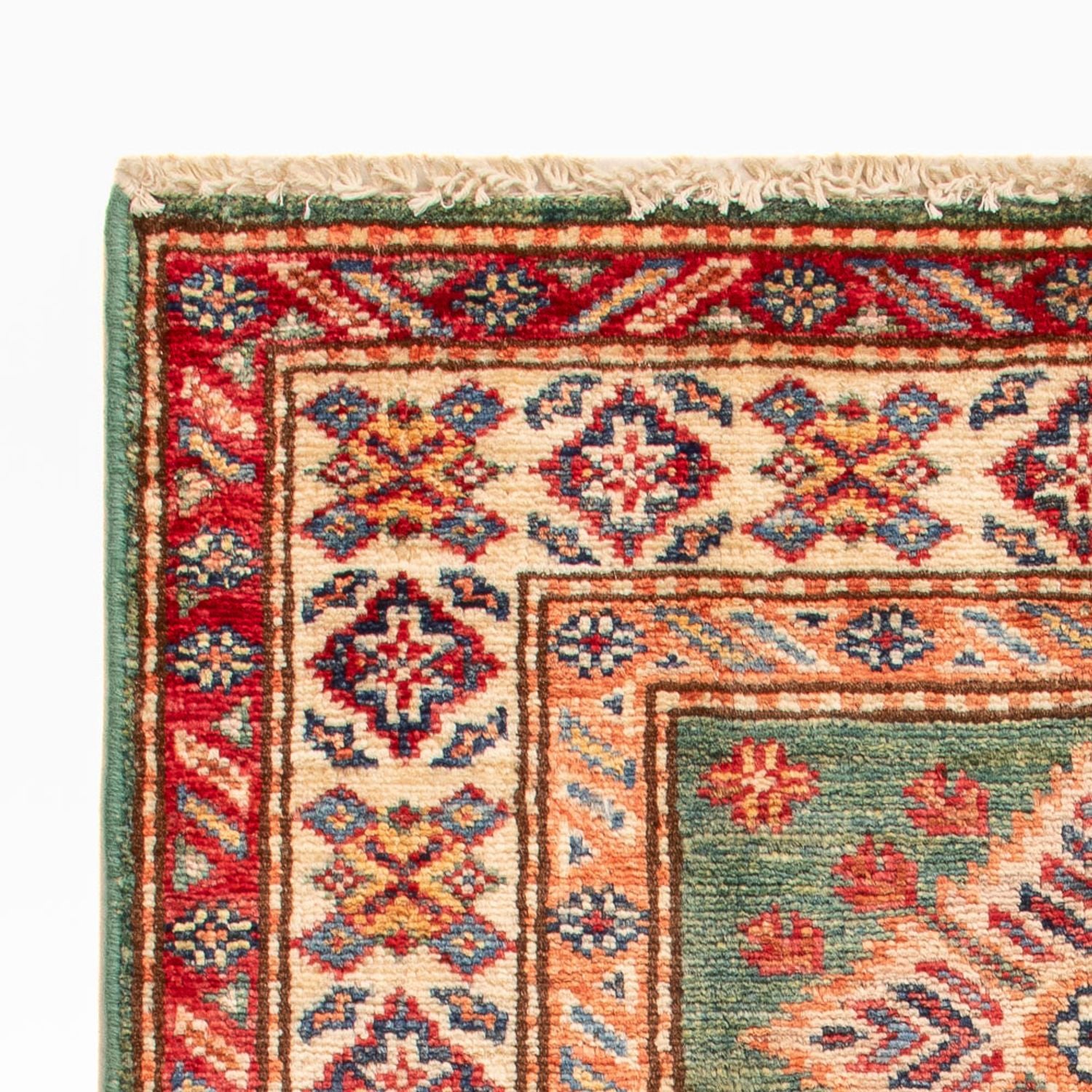 Alfombra Ziegler - Kazak - Real - 95 x 59 cm - verde