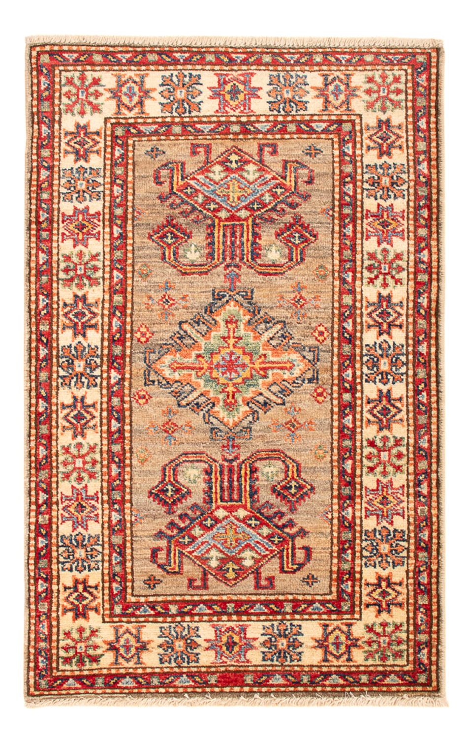 Alfombra Ziegler - Kazak - Real - 94 x 58 cm - arena