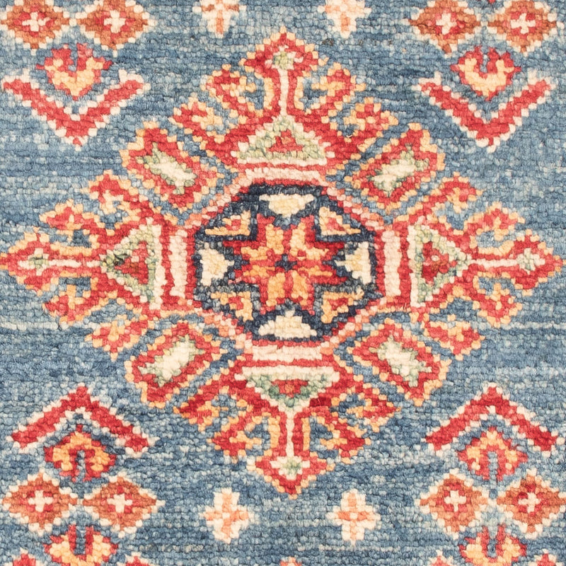Alfombra Ziegler - Kazak - Real - 92 x 57 cm - azul