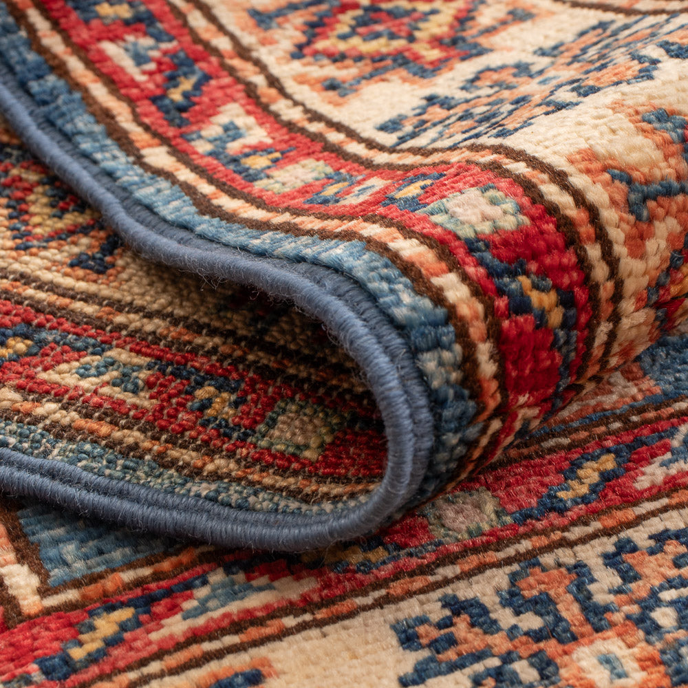 Alfombra Ziegler - Kazak - Real - 91 x 60 cm - azul