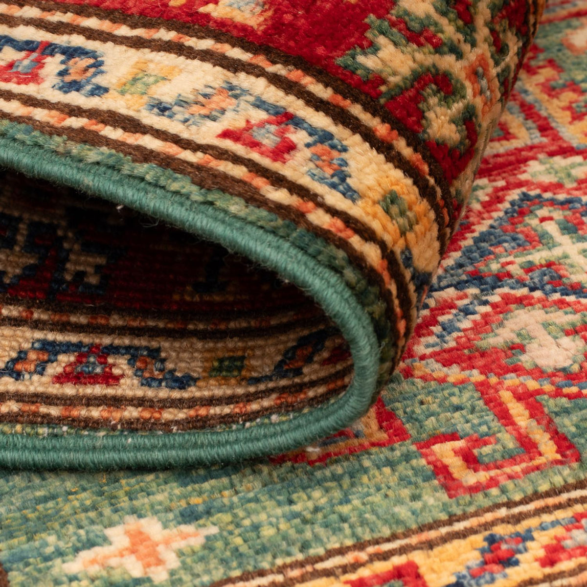 Alfombra Ziegler - Kazak - Real - 87 x 60 cm - verde