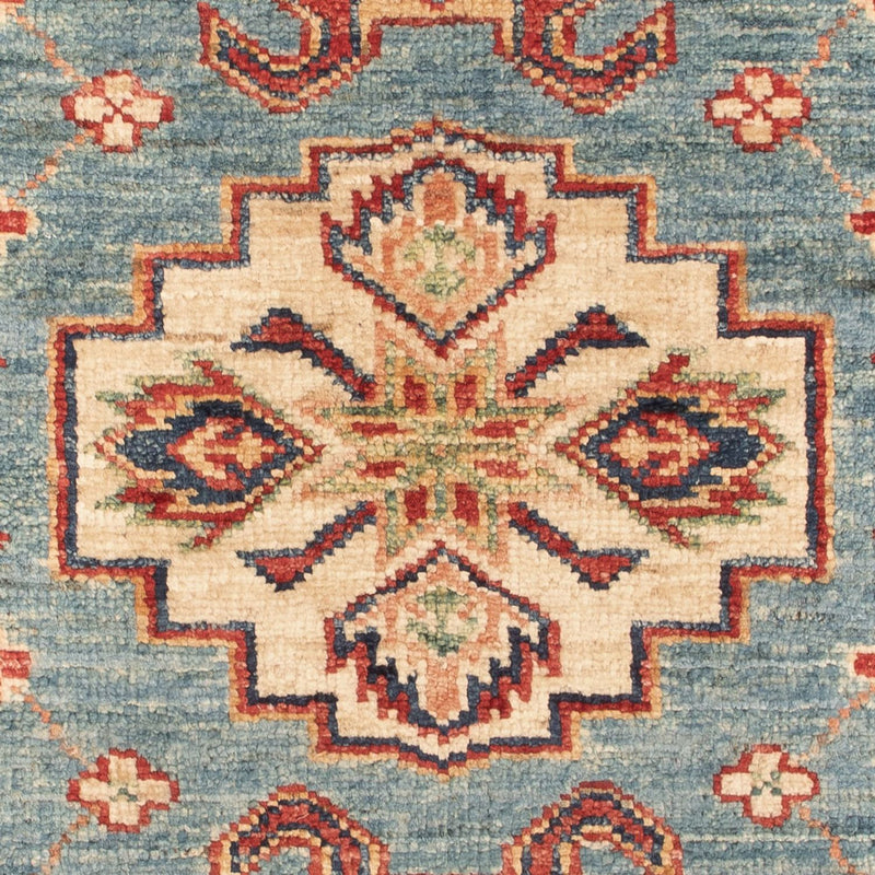 Alfombra Ziegler - Kazak - Real - 88 x 59 cm - azul