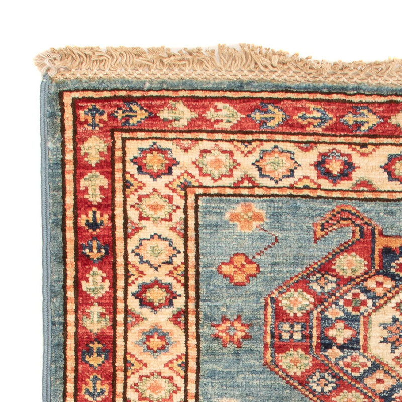 Alfombra Ziegler - Kazak - Real - 88 x 59 cm - azul
