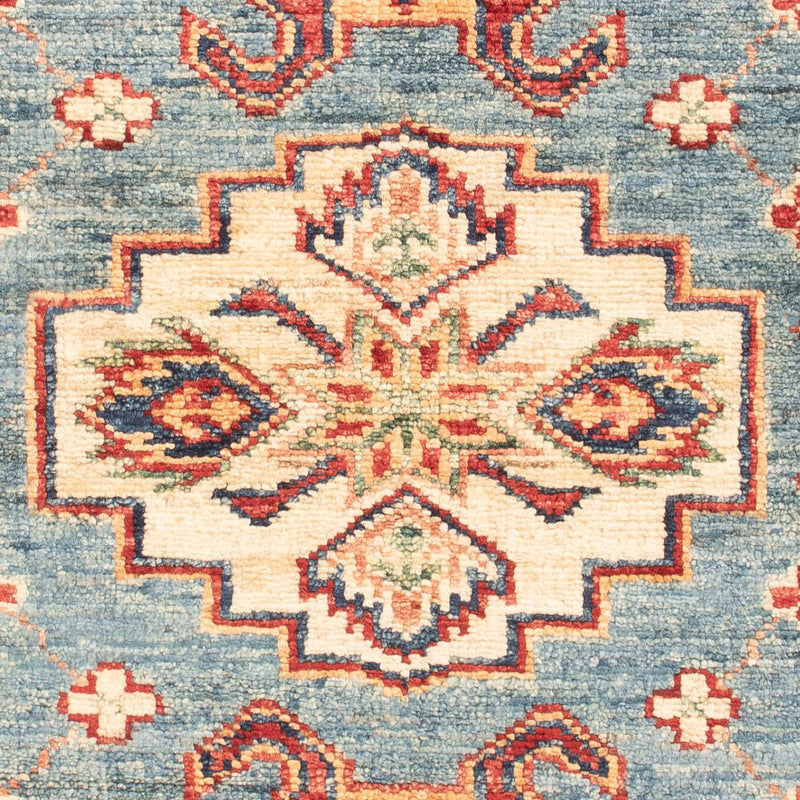 Alfombra Ziegler - Kazak - Real - 90 x 62 cm - azul