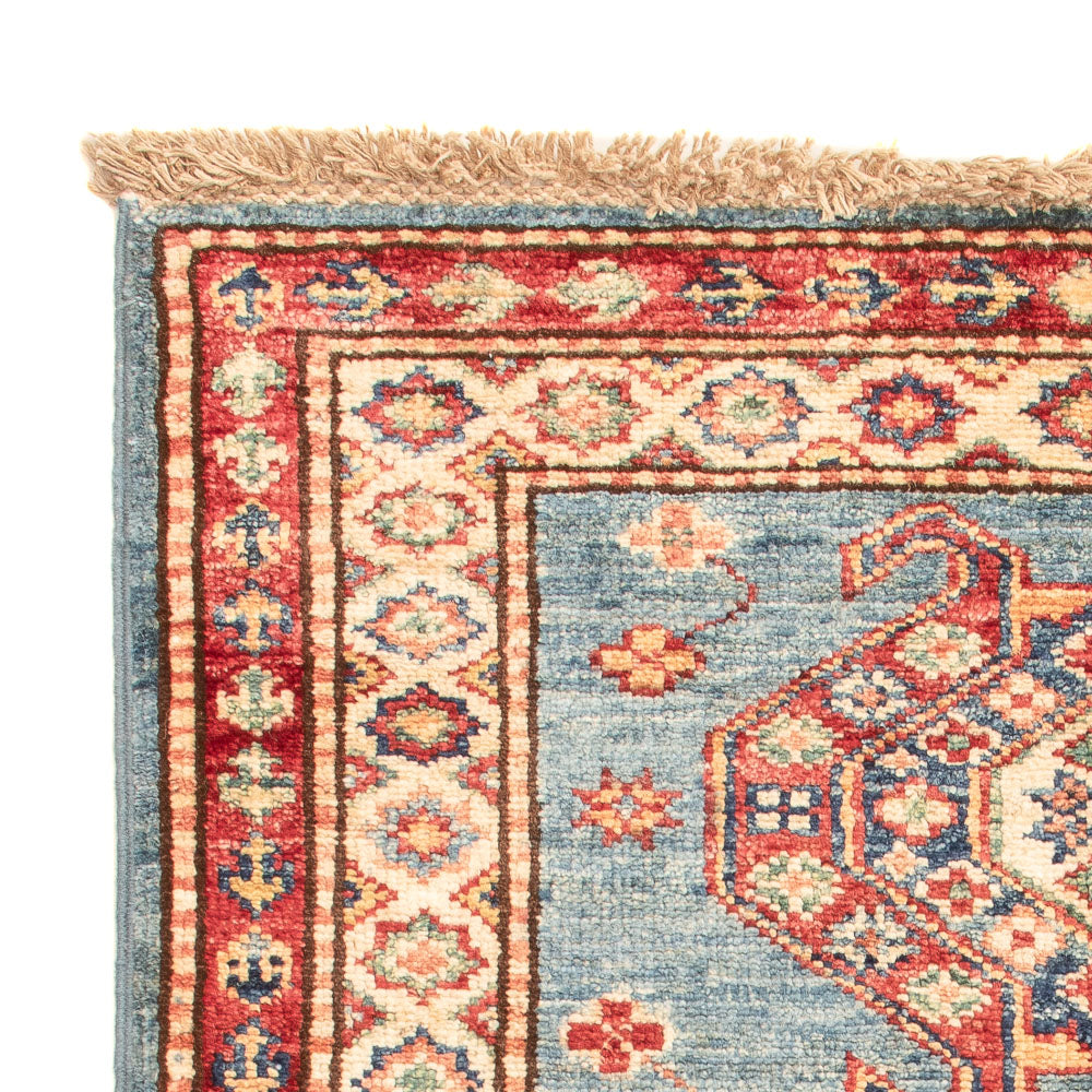 Alfombra Ziegler - Kazak - Real - 90 x 62 cm - azul