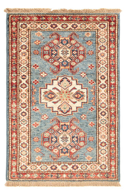 Alfombra Ziegler - Kazak - Real - 90 x 60 cm - azul claro